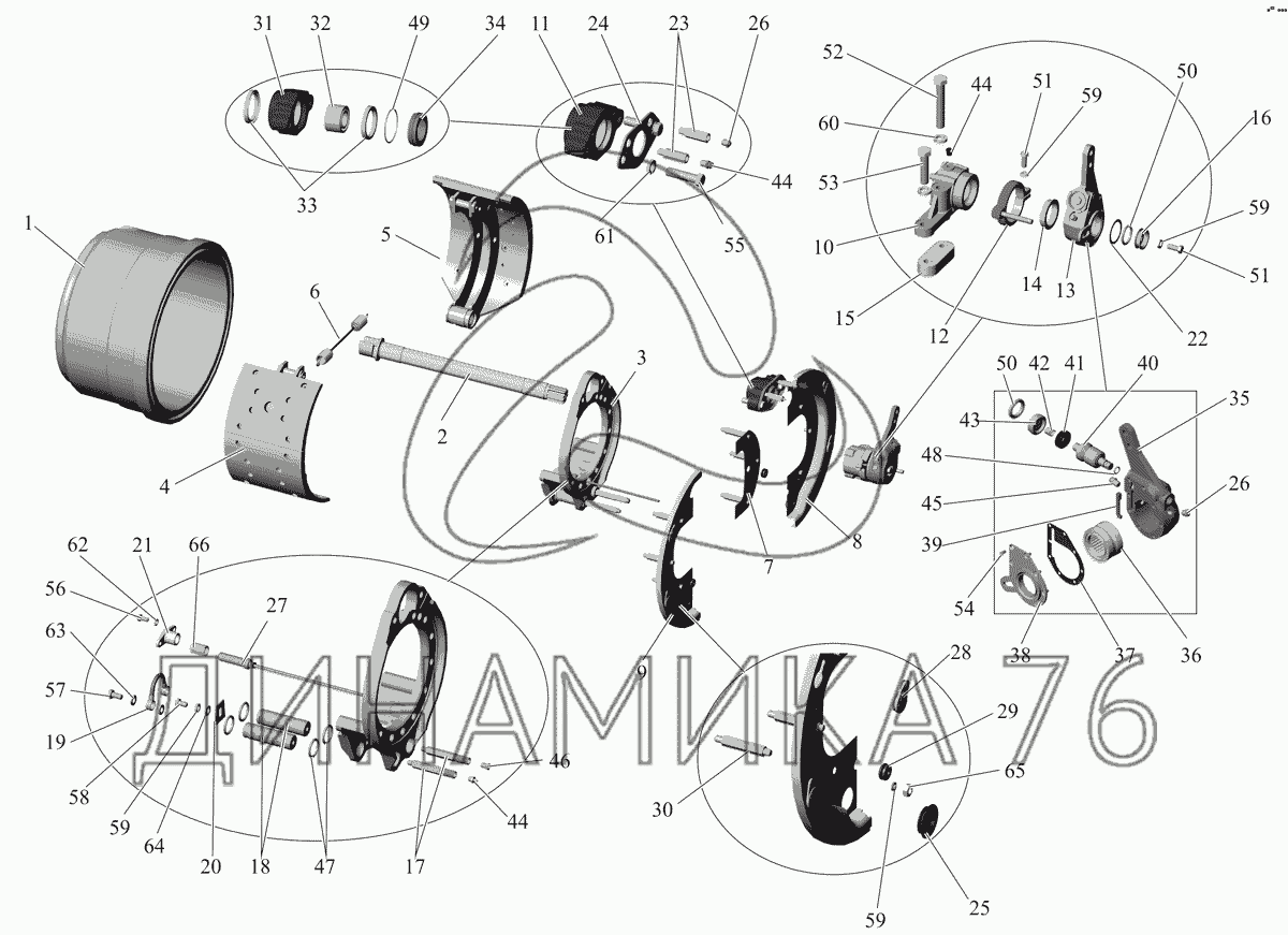 Задний мост маз 5440 схема