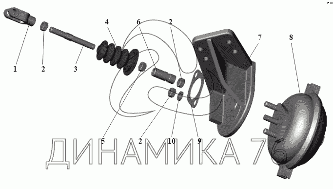 Камера сцепления маз 5336