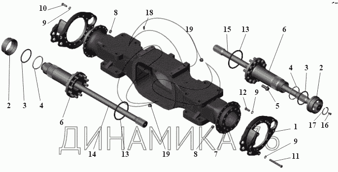 задний мост маз 5335