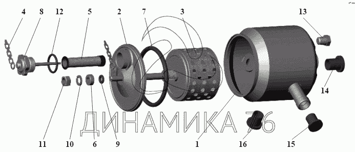 бак масляный 101-3410008