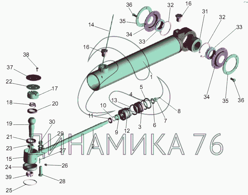 Рулевой механизм маз 5516 схема