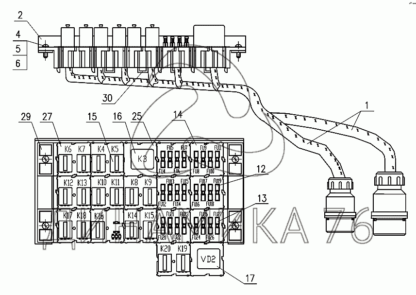 Амкодор 320 схема электрическая