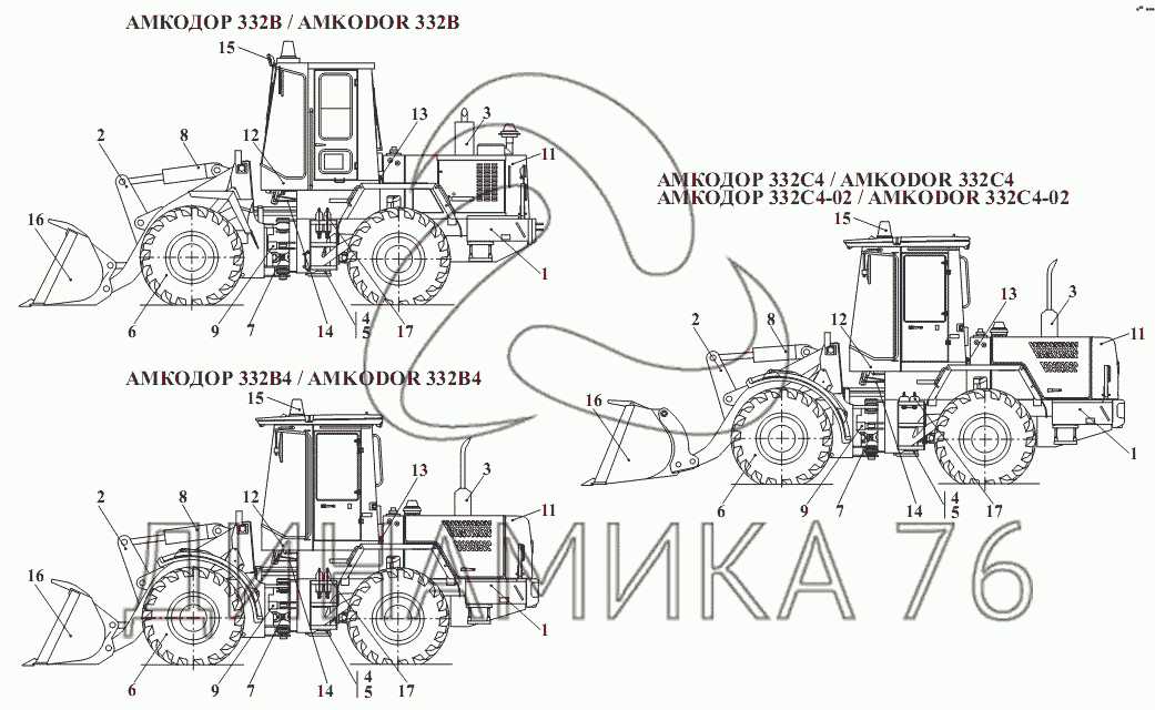 Тормозная система амкодор 332с4 схема