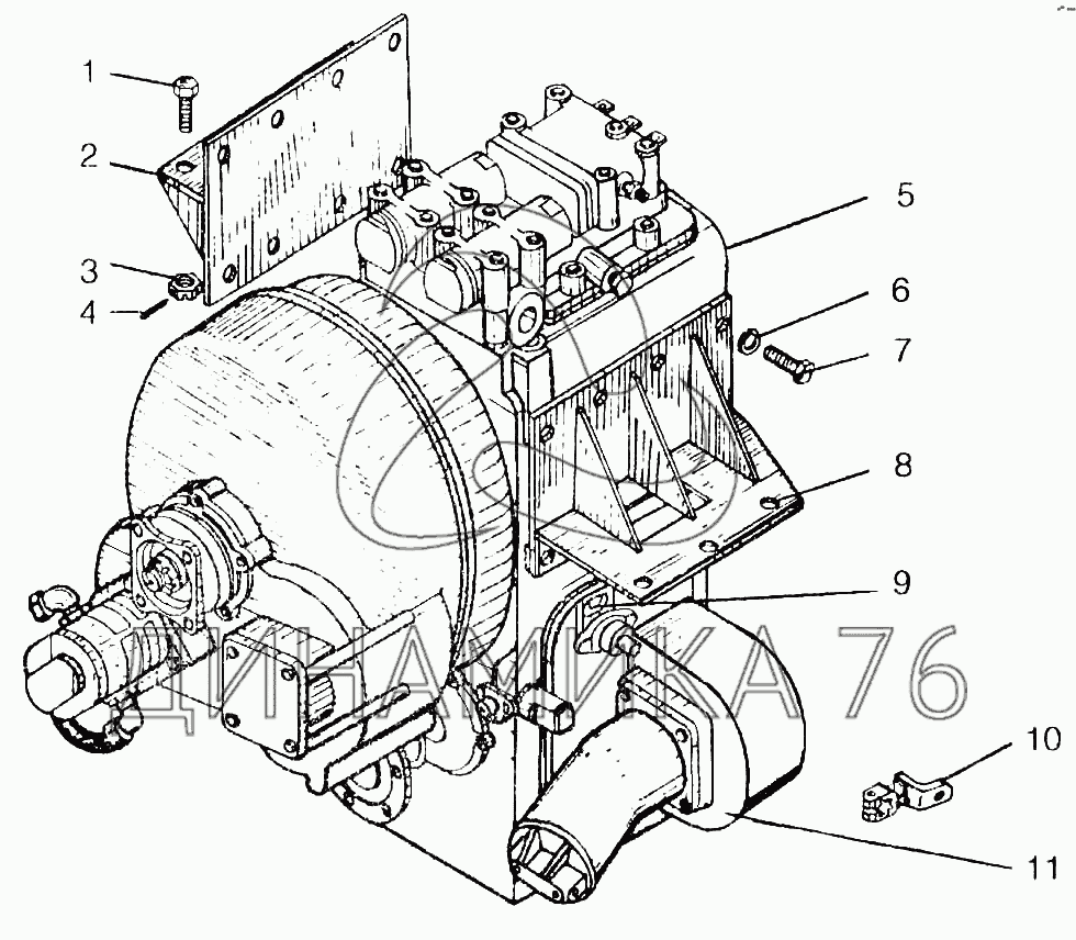 Установка ГМП на Амкодор-342 (ТО-28)