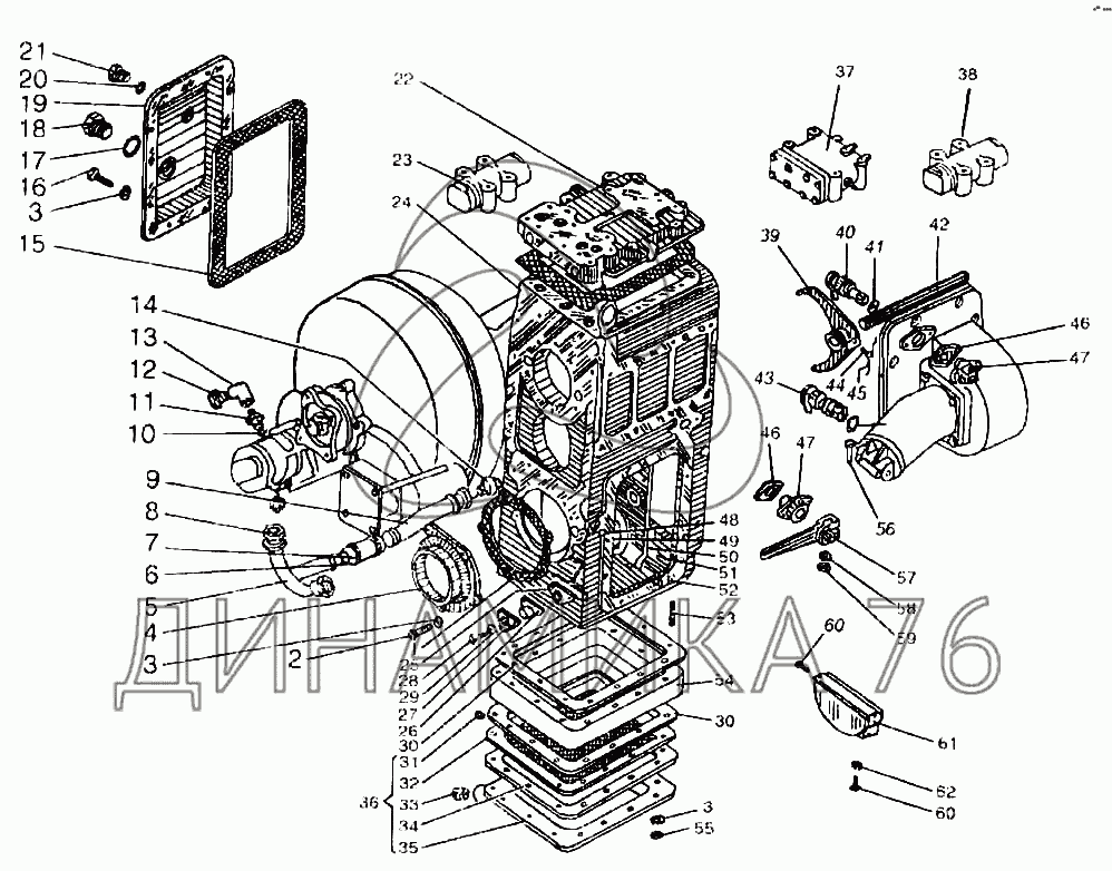 Амкодор коробка схема