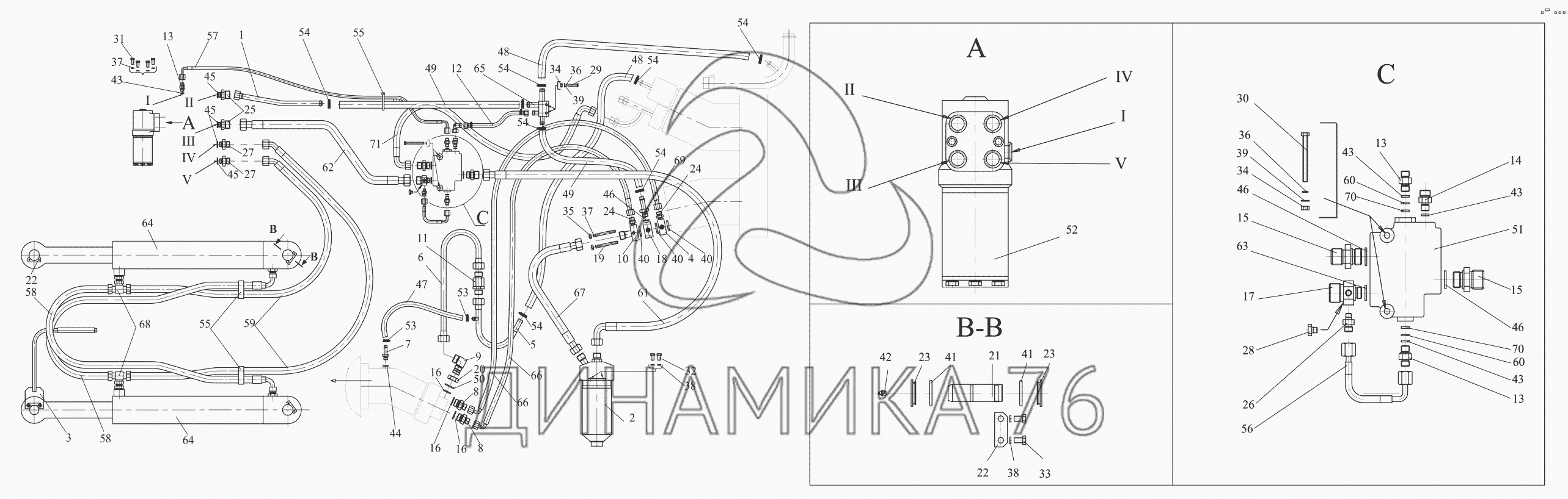 Амкодор рулевое управление