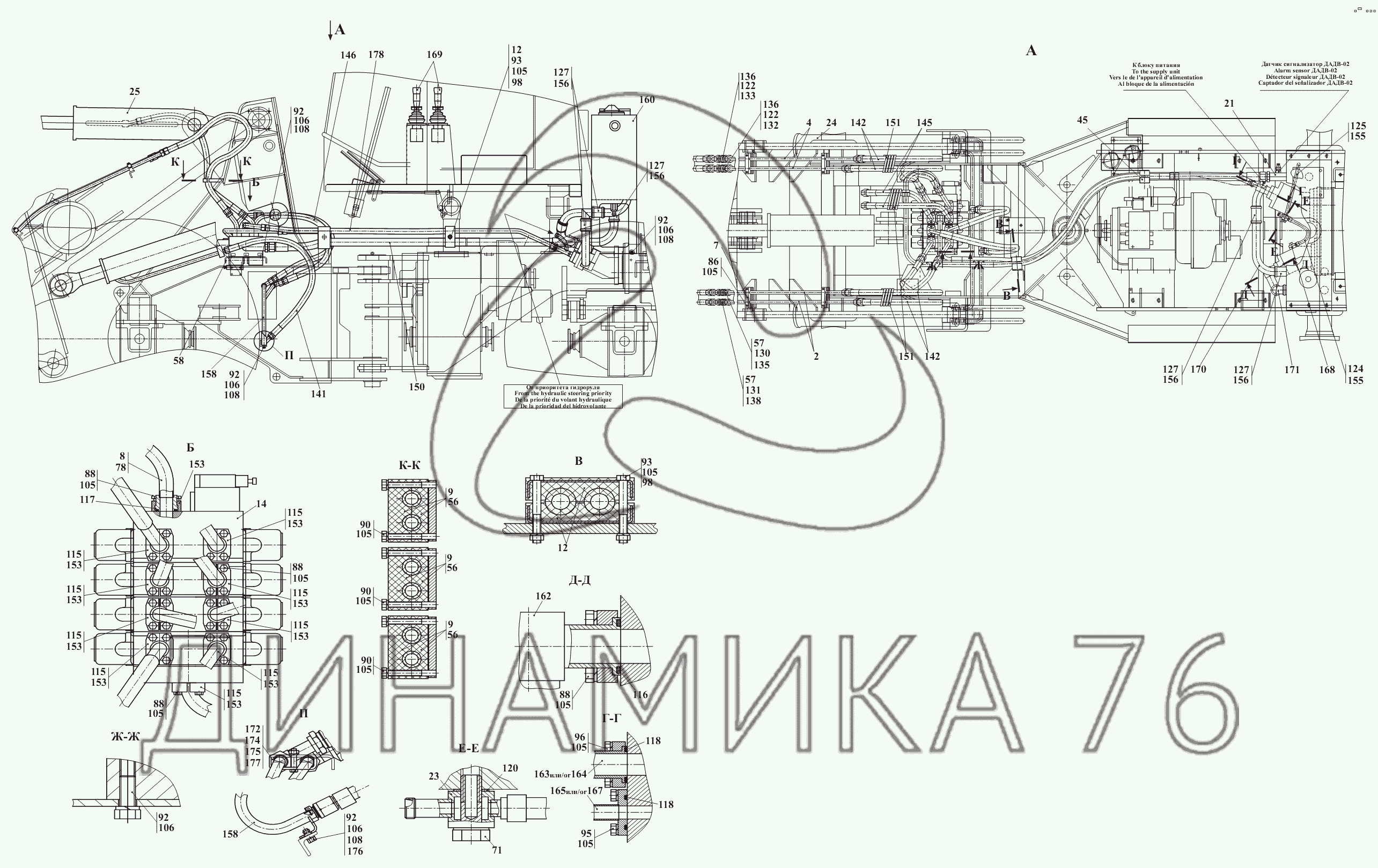 Схема предохранителей амкодор 342с4