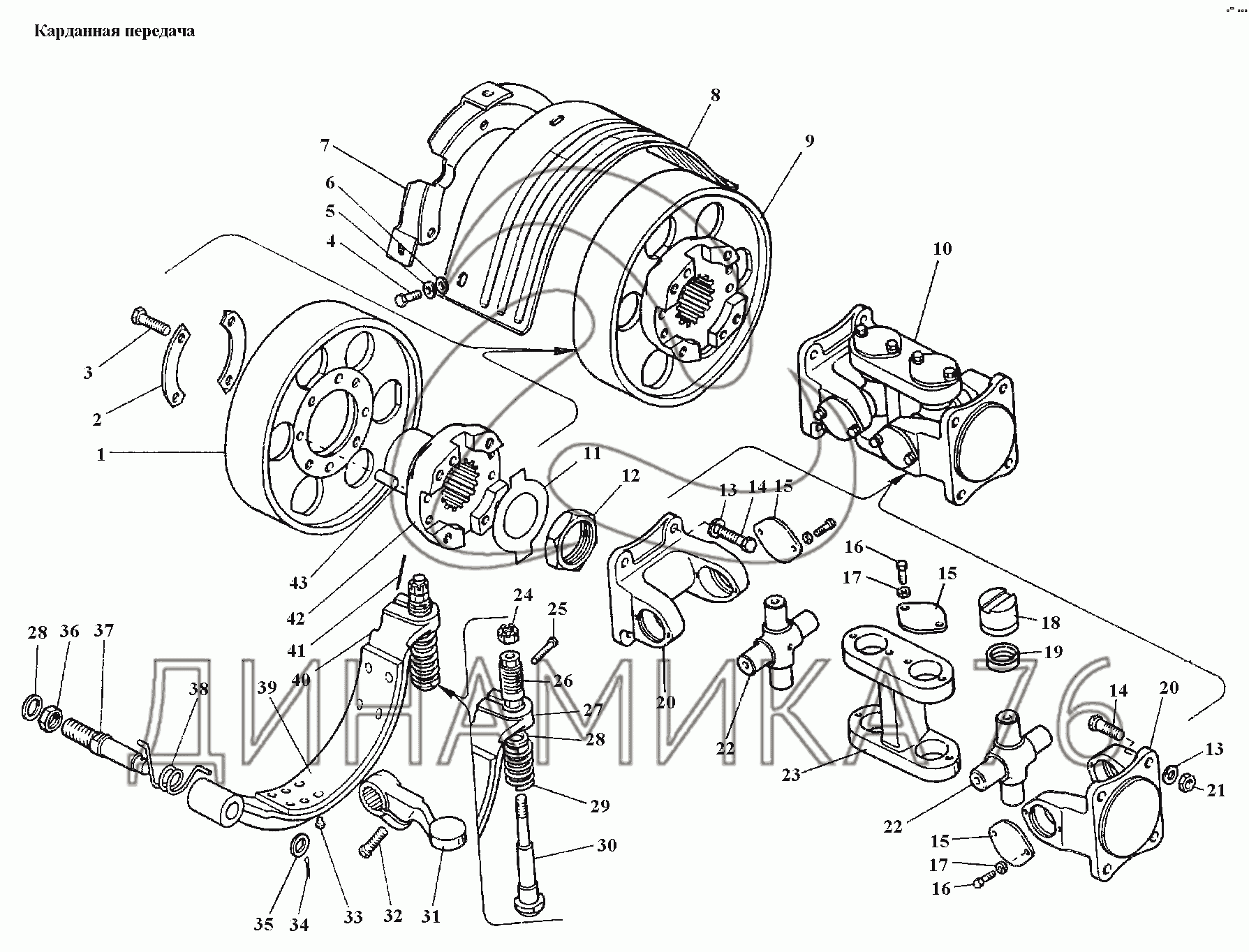 Карданная передача на Т-4А, Т-4.02