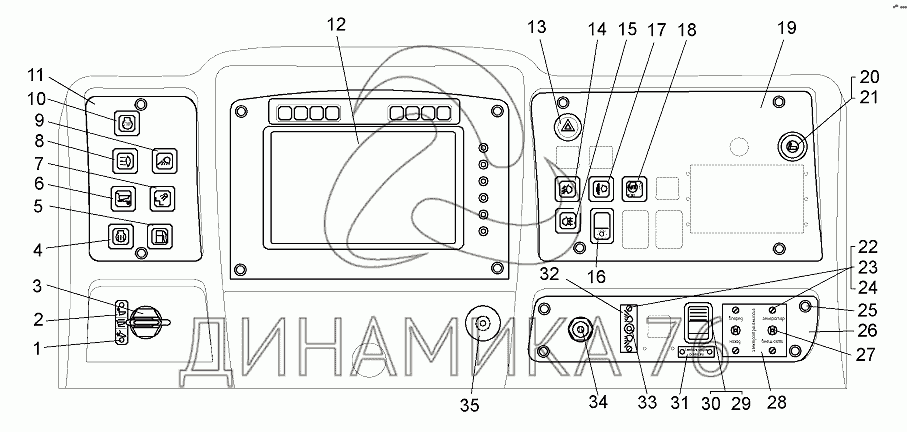 Схема предохранителей белаз 7555