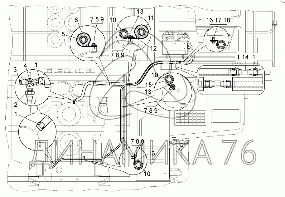 Электрическая схема белаз 7540