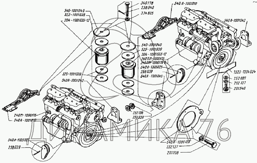 Схема двигателя белаз