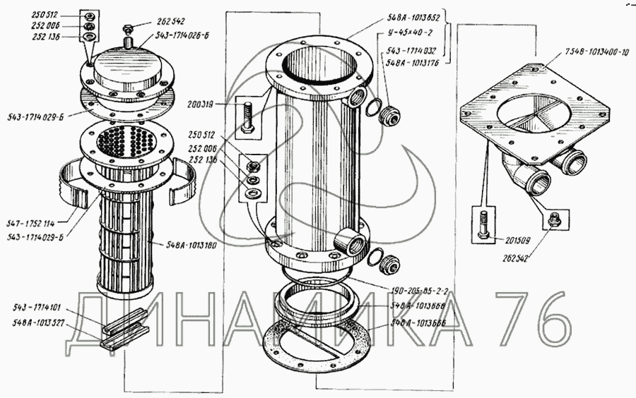 Теплообменник / Водо-масляный радиатор (ЯМЗ-650/651)