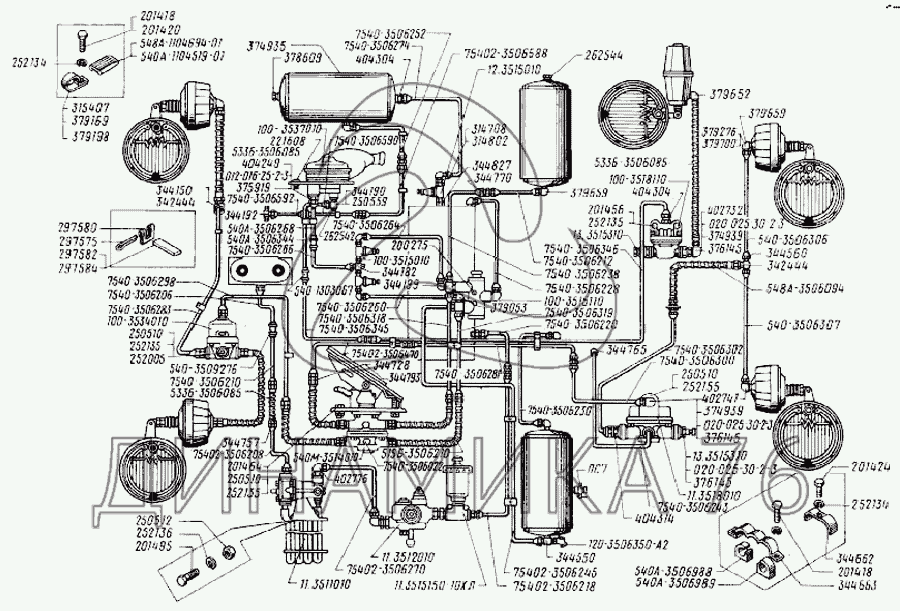 тормозная система белаз 7540