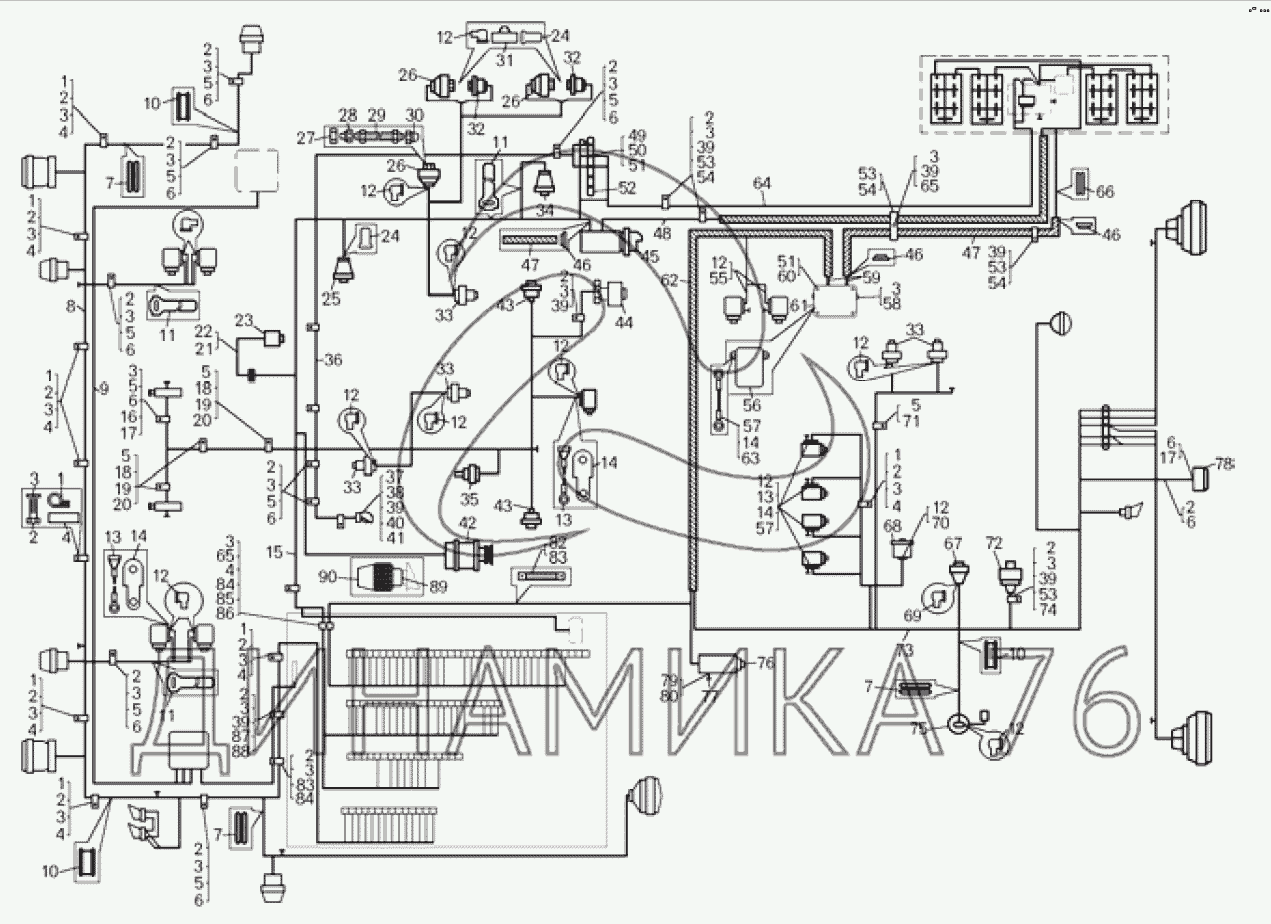 Электрическая схема белаз 7540