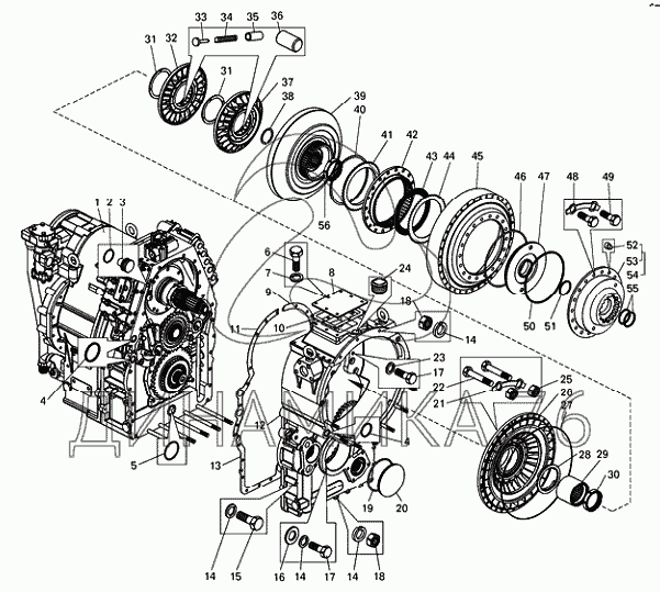 Гидротрансформатор с коробкой передач БелАЗ-7540А на БелАЗ-7540C ...