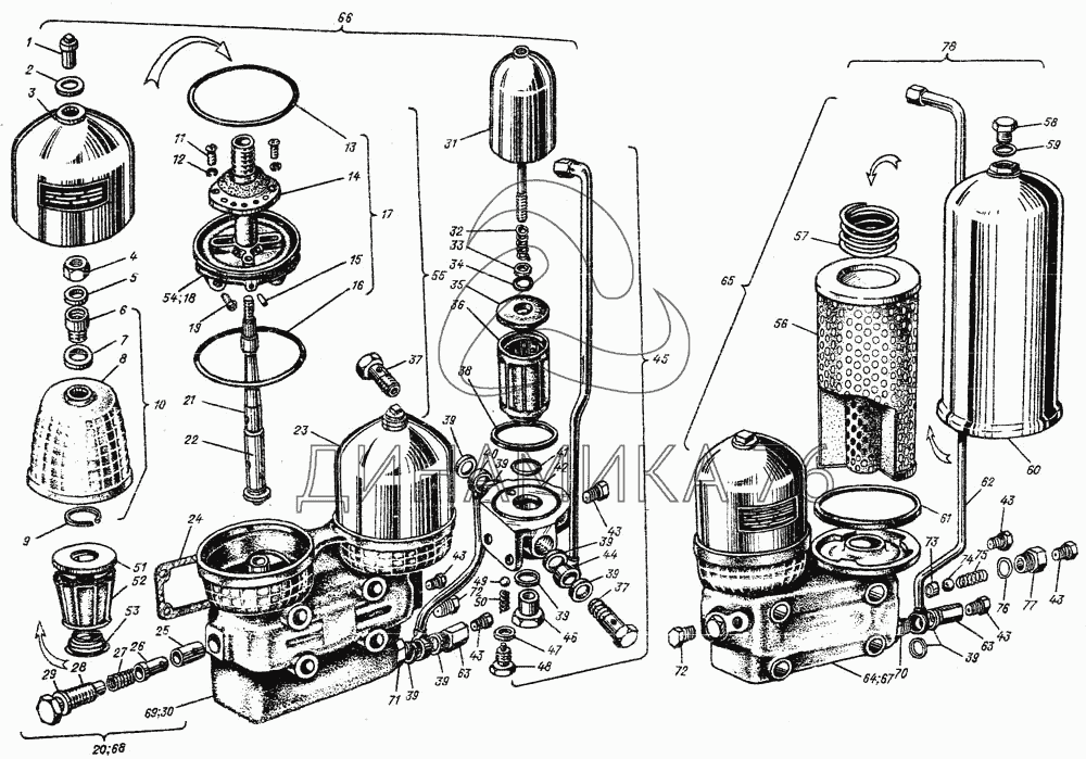 Фильтр масляный ГАЗ 53 3307 (дв ЗМЗ 511) 66 (дв. ЗМЗ 66-06) 9.5.0141