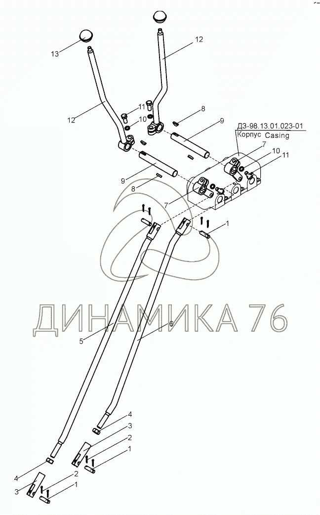 Схема переключения передач дз 122