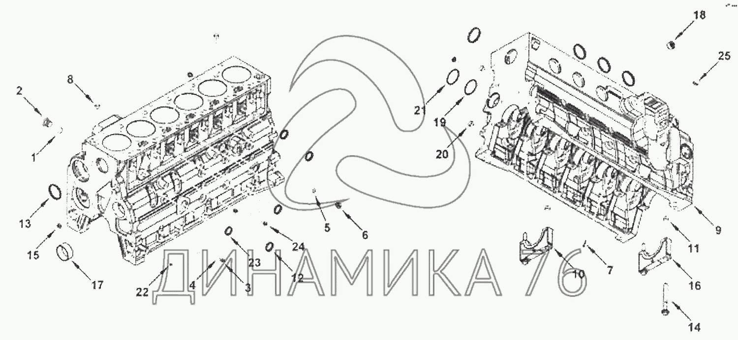 Двигатель камминз 6isbe схема