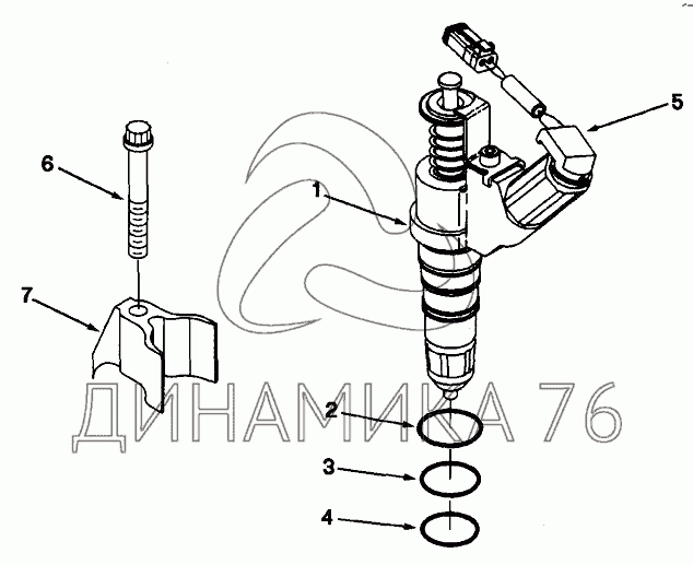 Камминз как снять форсунку Injectors PP8543 на QSM-11 Tier 3