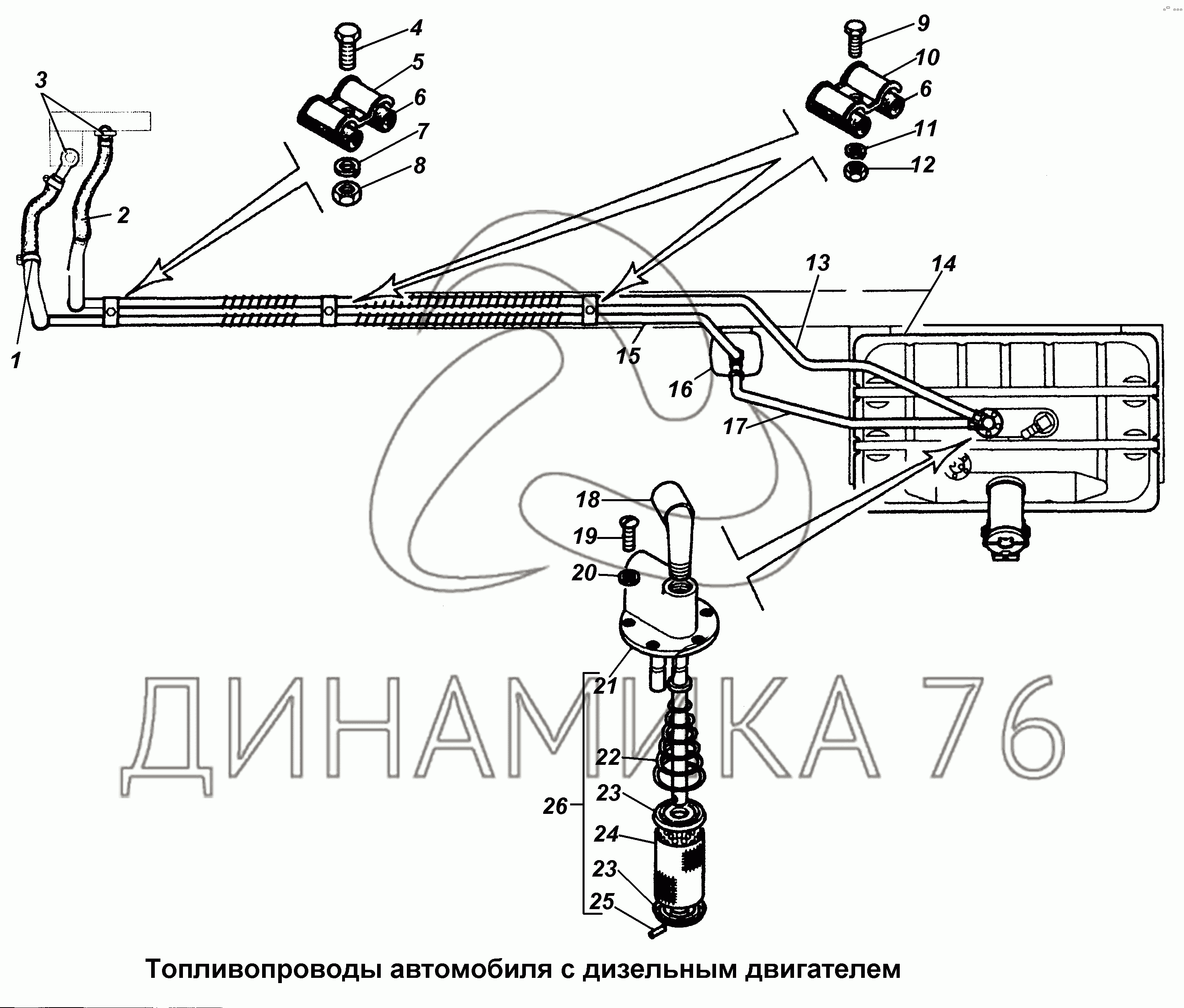 Схема гур газ 3308