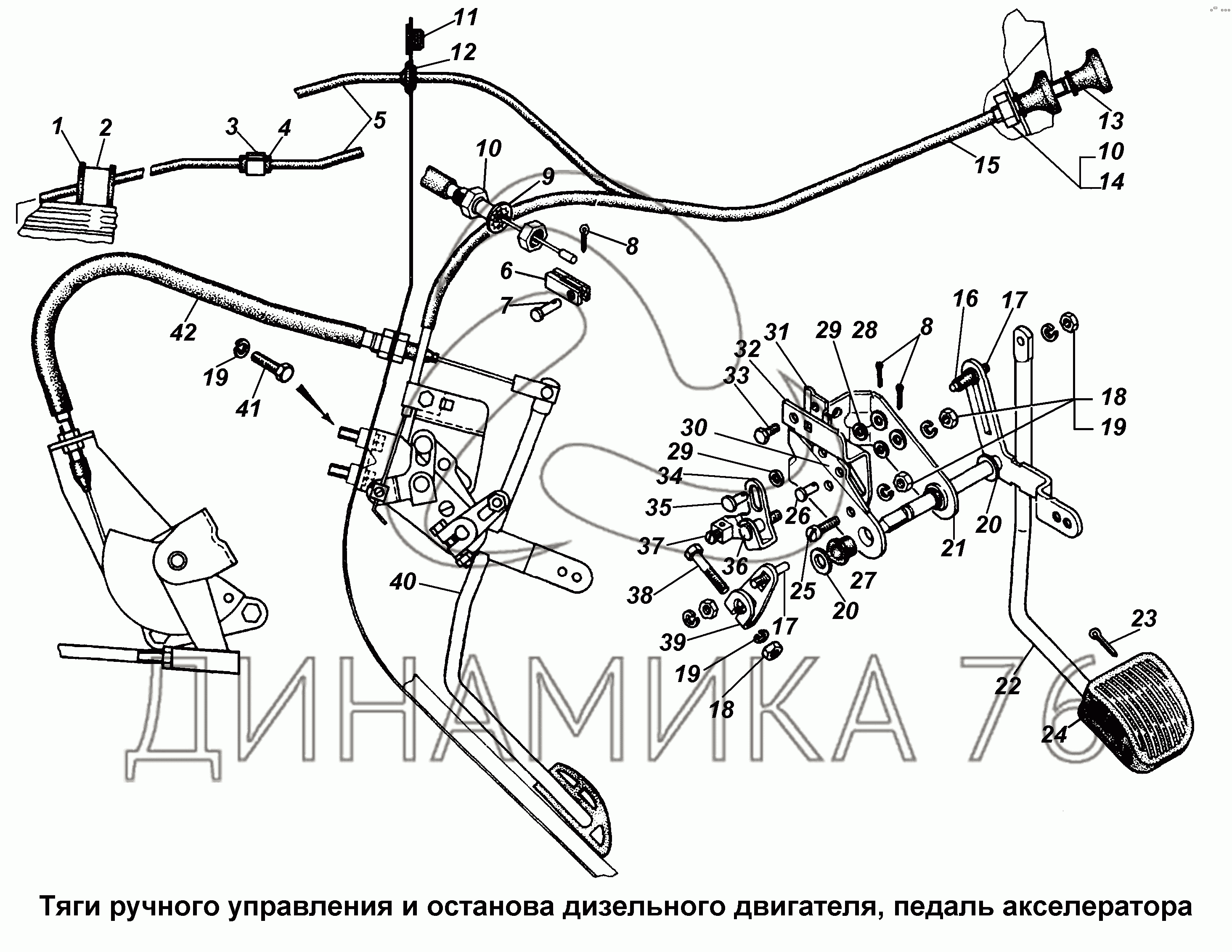 Газ 3308 схема электрическая