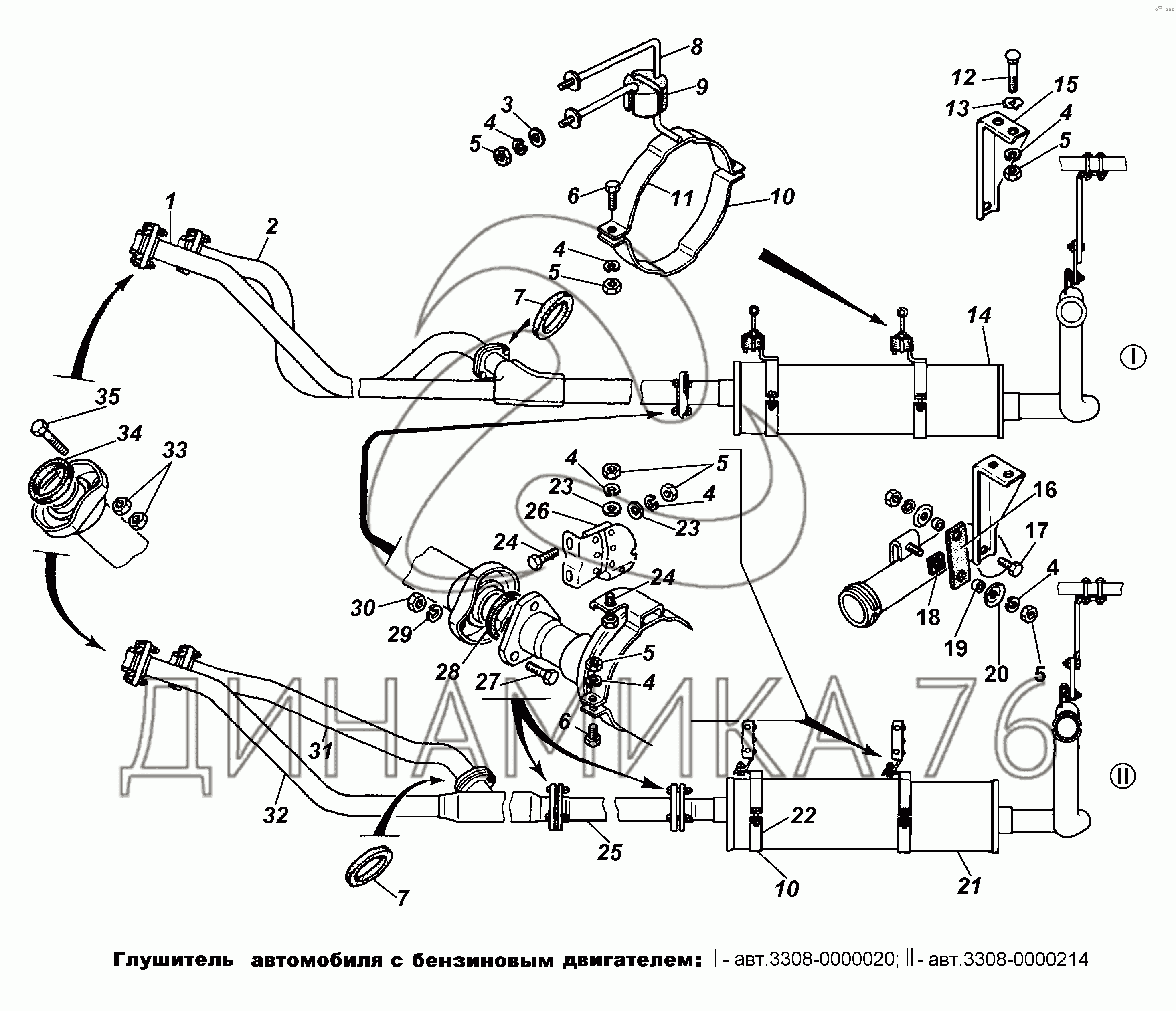 Схема тормозной системы газ 3308