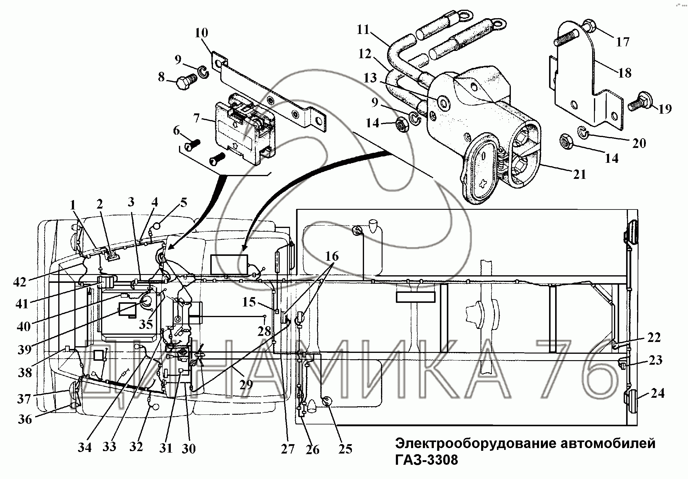 Газ 3308 схема