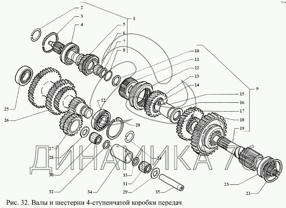 Коробка передач схема сборки