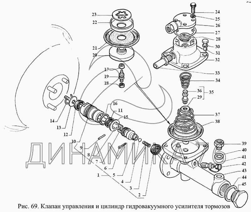 Вакуумный усилитель газ 53 схема