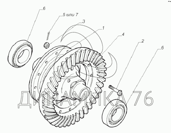 Дифференциал газ 66 чертеж