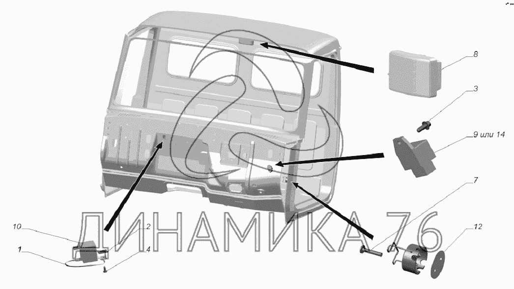 электросхема газ 33081 дизель цветная с описанием