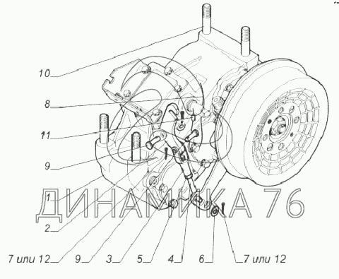 Раздатка 3308 схема