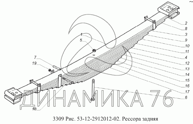 Передняя подвеска газ 3307 схема