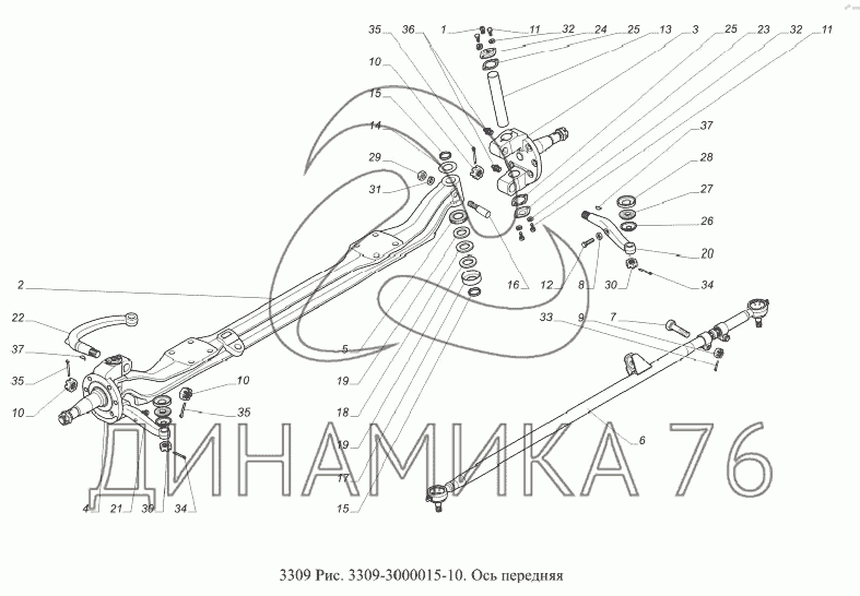 Газ 3309 схема