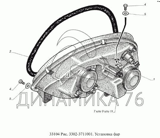 как отрегулировать фары на газели 3302