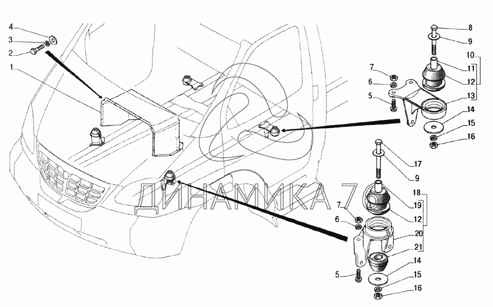 Коробка передач на ГАЗ 33106 Валдай с двигателем Cummins