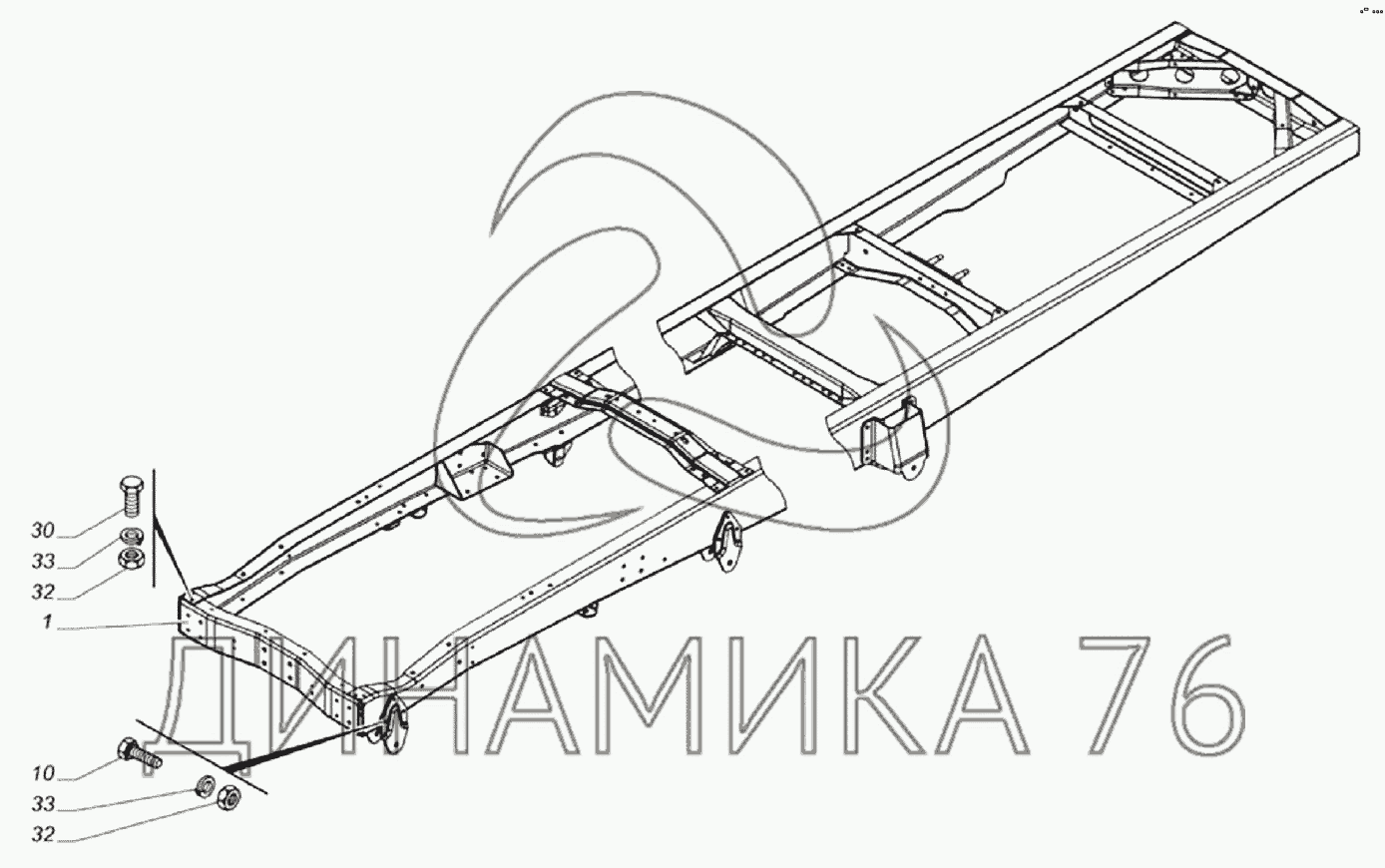 Рама ГАЗ-33104 