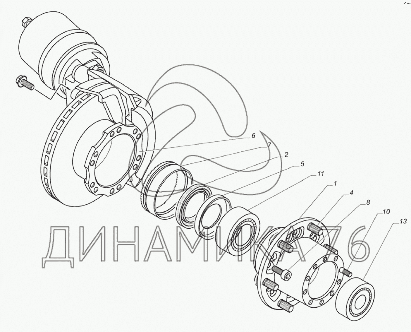 Схема ступицы задней уаз