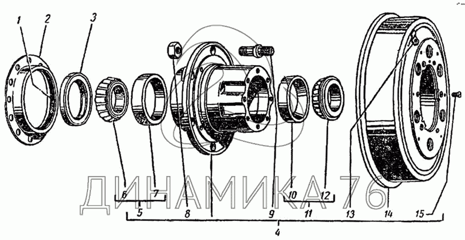 Состав колеса автомобиля схема