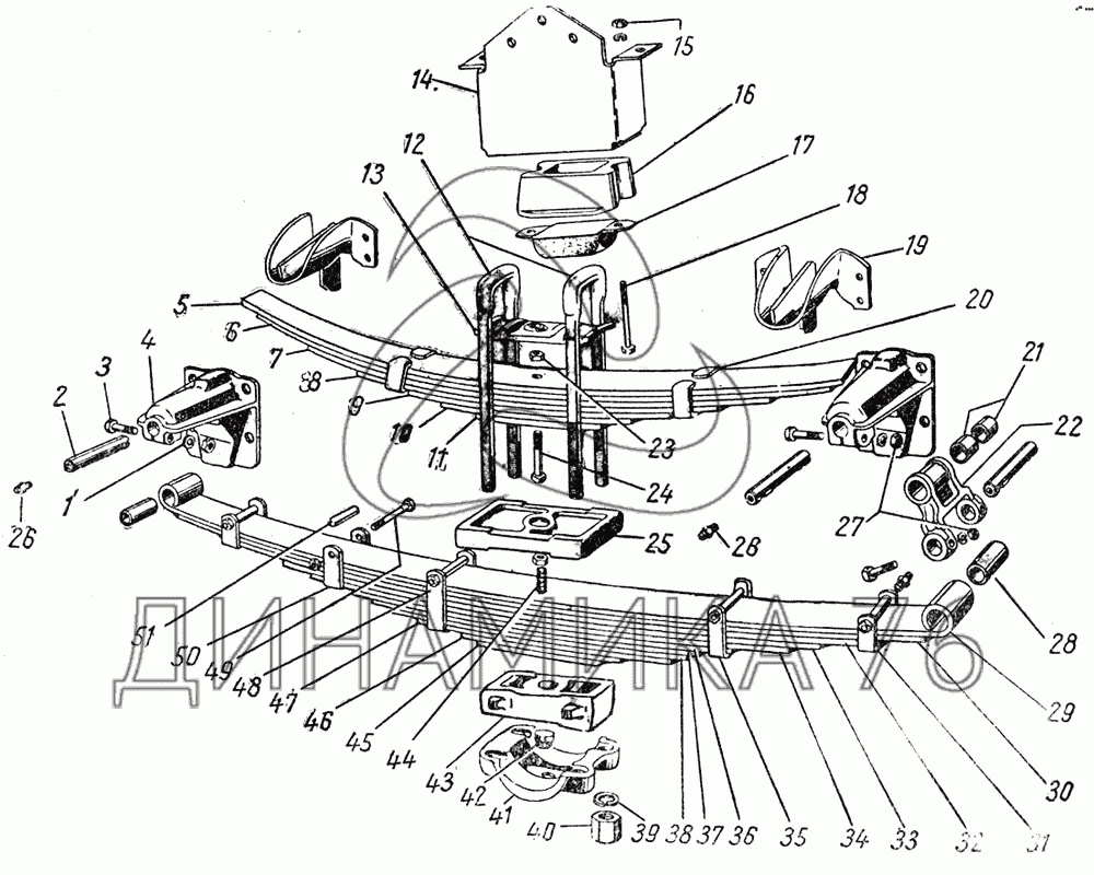 Валдай задняя подвеска валдай схема - 95 фото