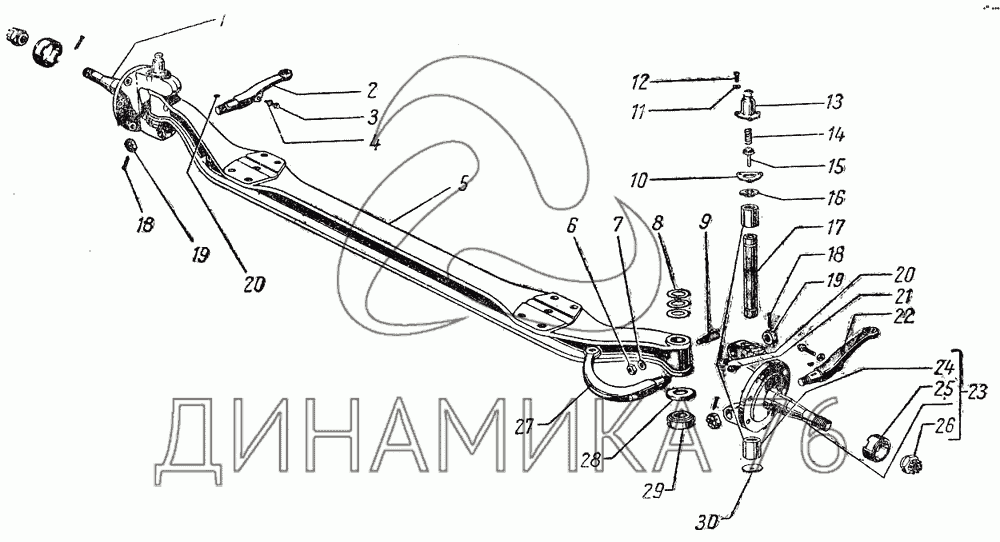 Поворотный кулак газон некст схема