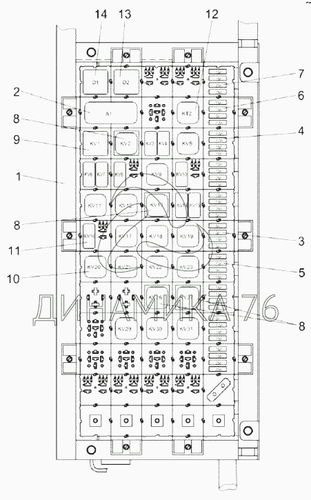 Предохранители акрос 585 схема