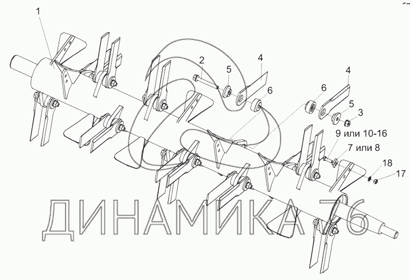 Нож кзк 12 0290416 ротора измельчителя старого образца