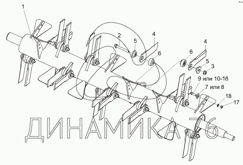 Нож кзк 12 0290416 ротора измельчителя старого образца