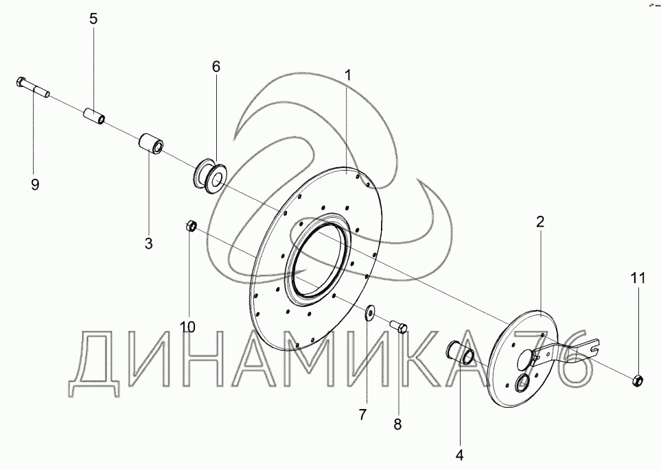 Кзр 1573170 эксцентрик левый