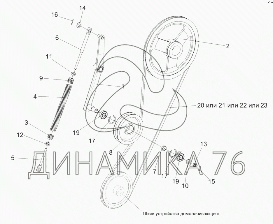 Ремни полесье 1218 схема