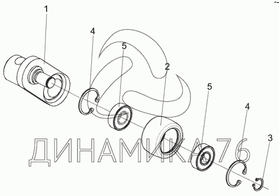 Эксцентрик с роликом кис 0903020а