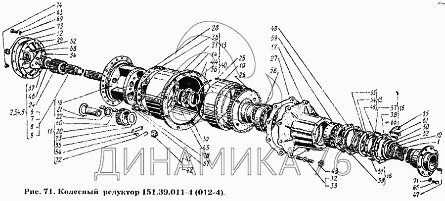 Колесный редуктор луаз схема