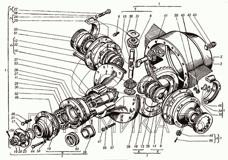 Мосты задний и передний на Т-150К (2004)
