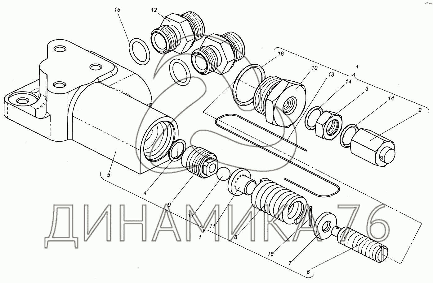 Схема рулевого управления т 150